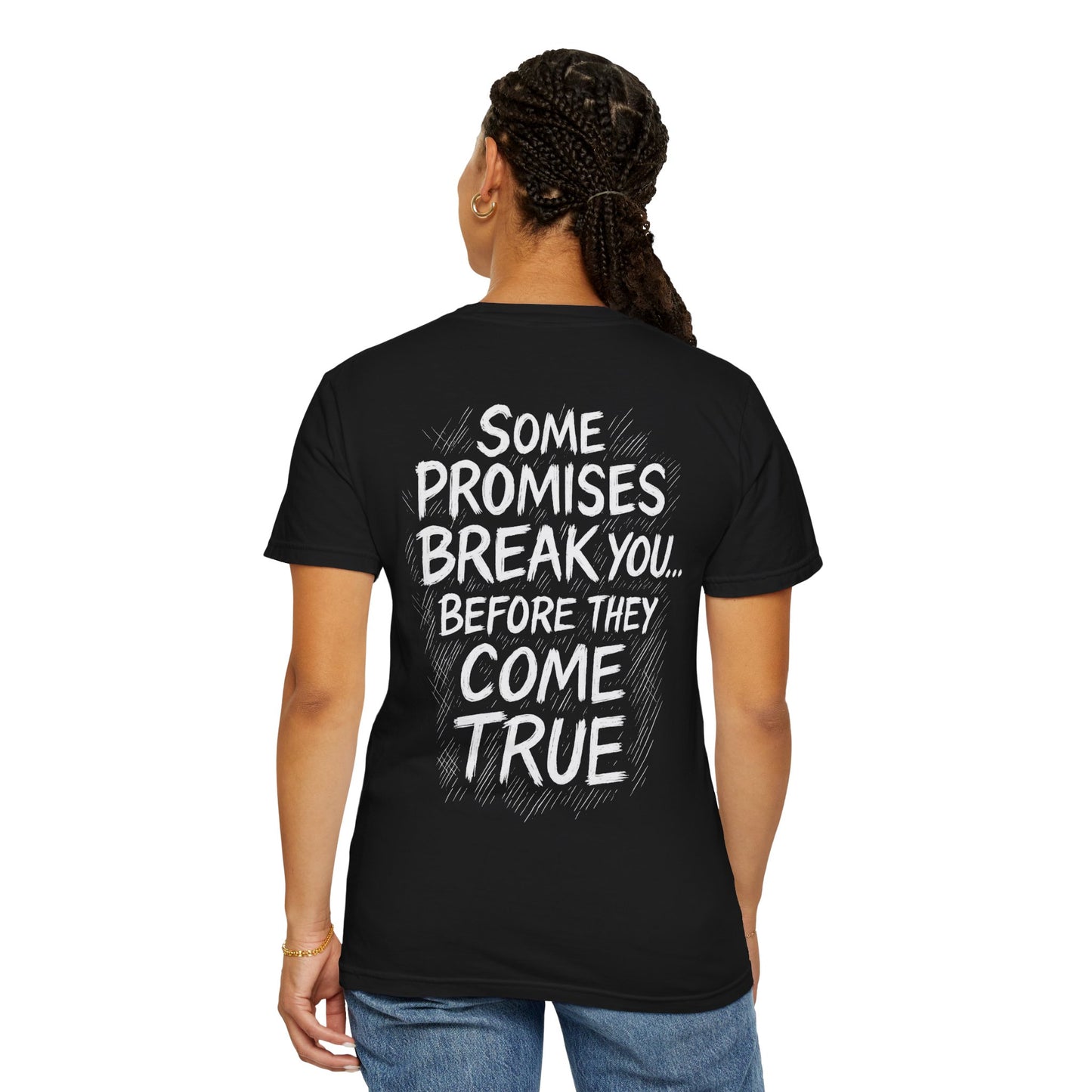“Some Promises Break You” – Naruto Debate BACK ONLY Quote Tee - Anime Versus