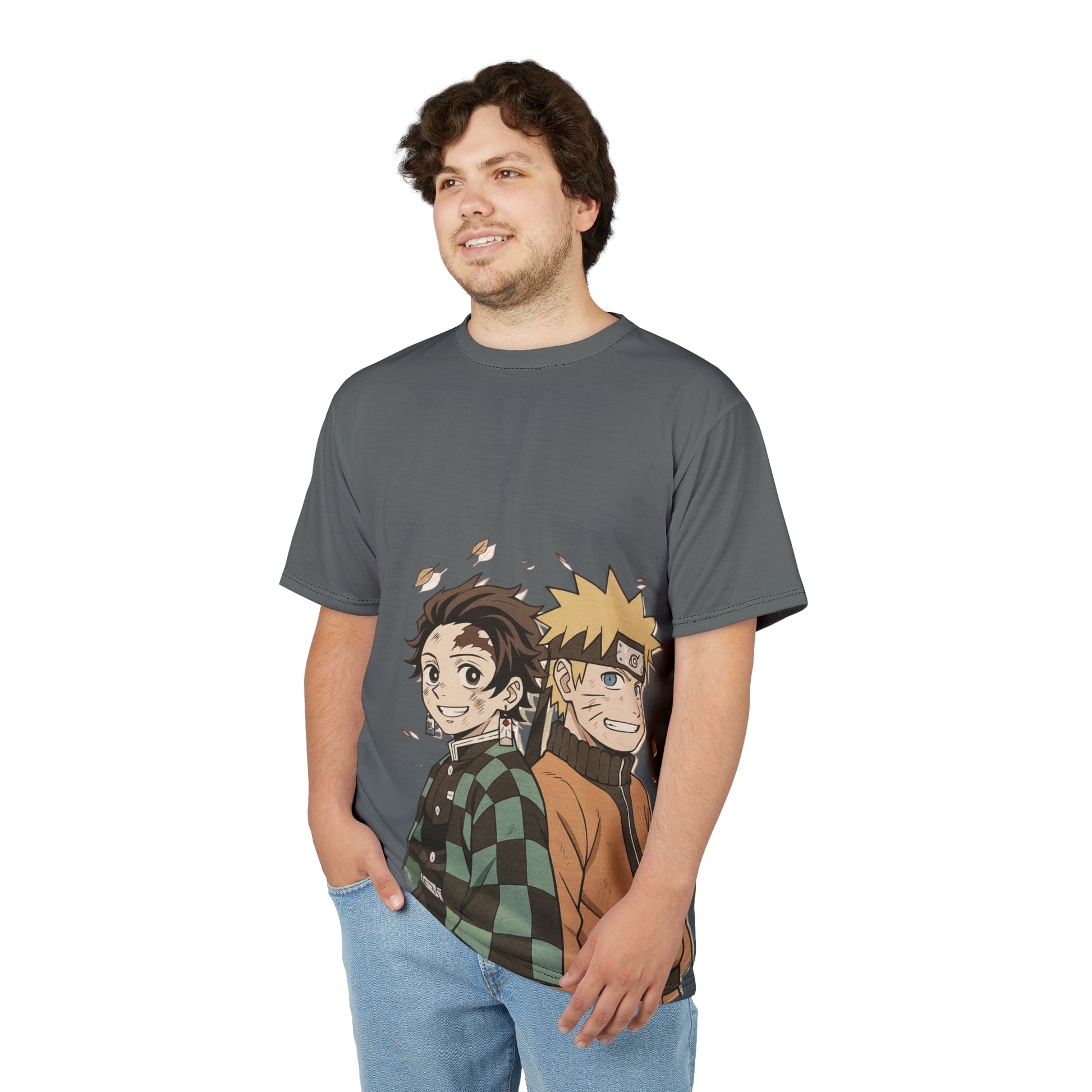 Unbreakable Will Tee – Naruto x Tanjiro - Anime Versus