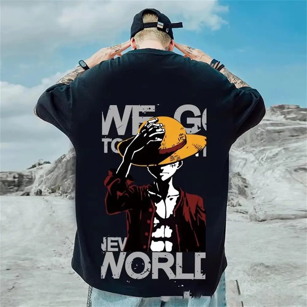 Straw Hat Captain — Luffy (One Piece) Graphic Tee - Anime Versus